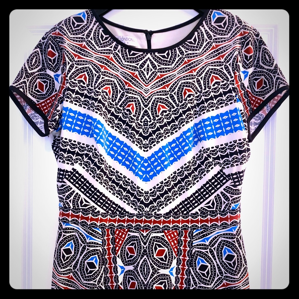 Maggy London Short Sleeve Dress Petite Size 8